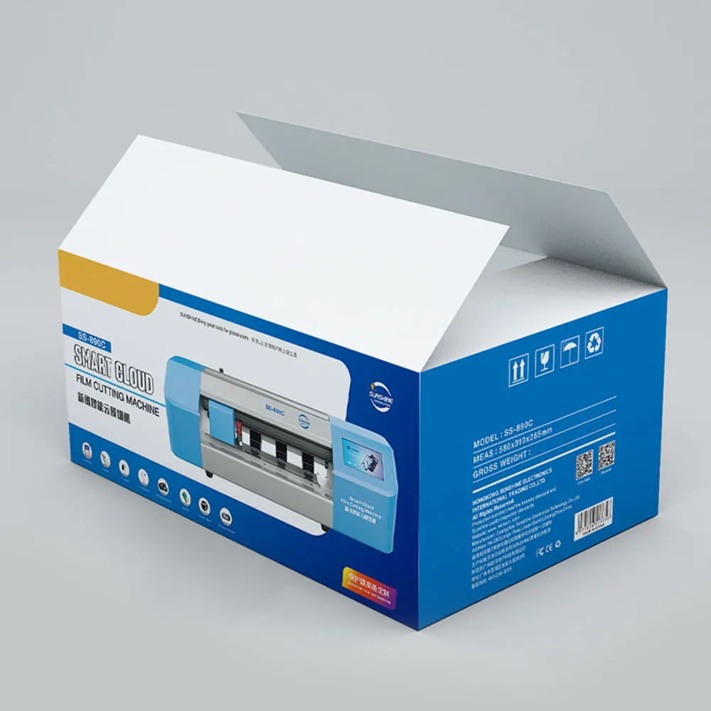 S-890C Film Cutting Machine Mobile Phone Protection Rear Film Pattern Laser Cutter Head Anti-blue Light Hydrogel Film 2025 NEW