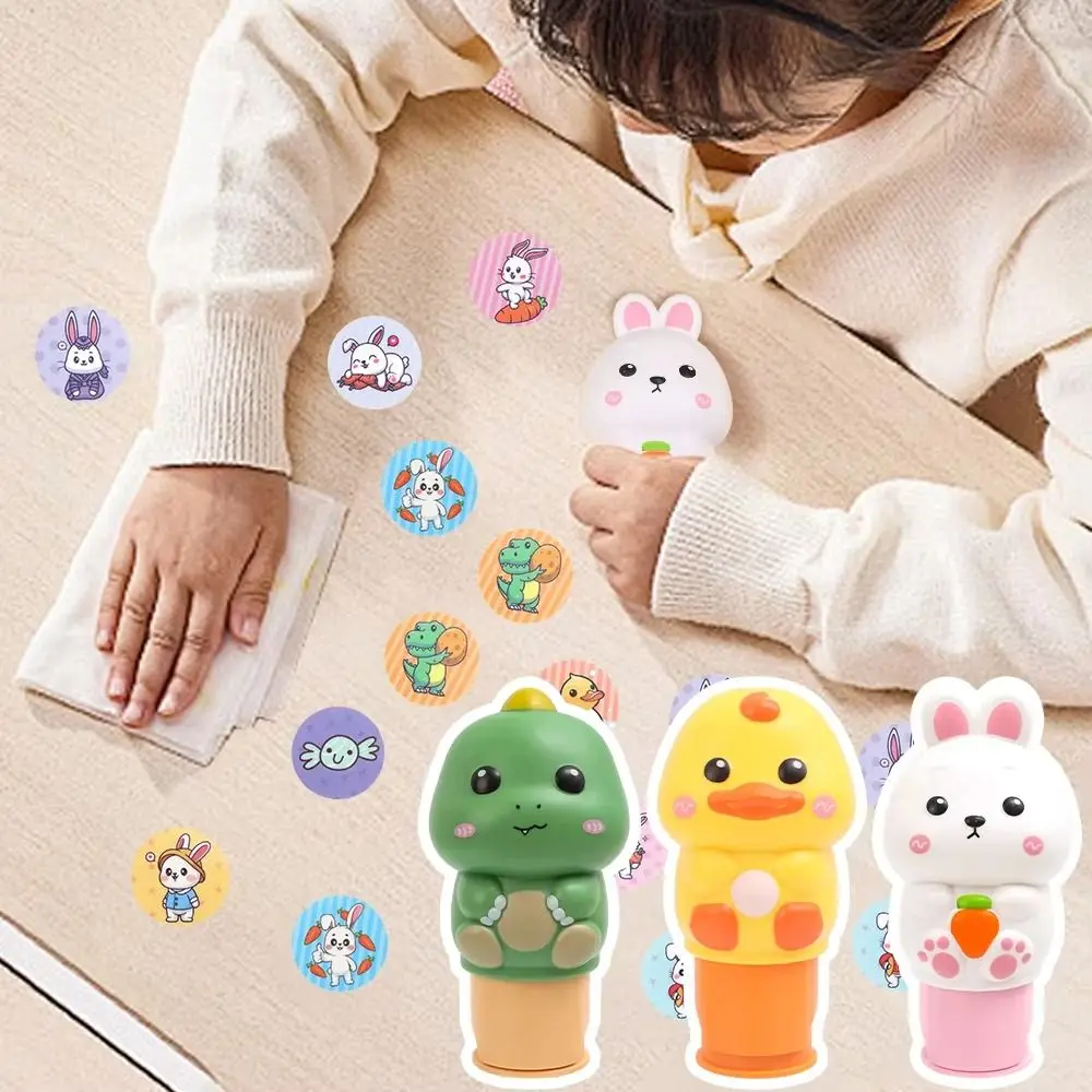 DIY الحرف الحيوان ختم ملصقات مضحك الخاتم مكافأة ملصقات اللعب مجموعة التفاعلية للماء الأطفال الختم #4