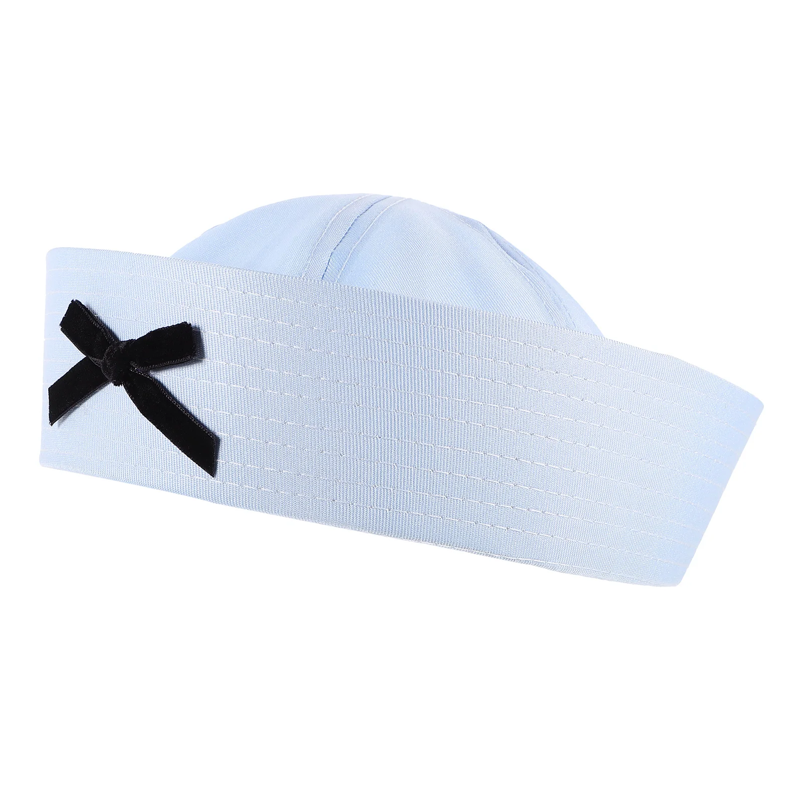 

1pc Cute Bowknot Sailor Women Navy Costume Cosplay Cap Party Stage Outdoor Elegant Breathable Fashionable Adorable Boating Yacht