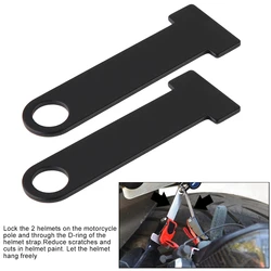 2Pcs/lot Universal Motorcycle Black Helmet Strap D-Ring Steel Lock Extensions Scooter Biker
