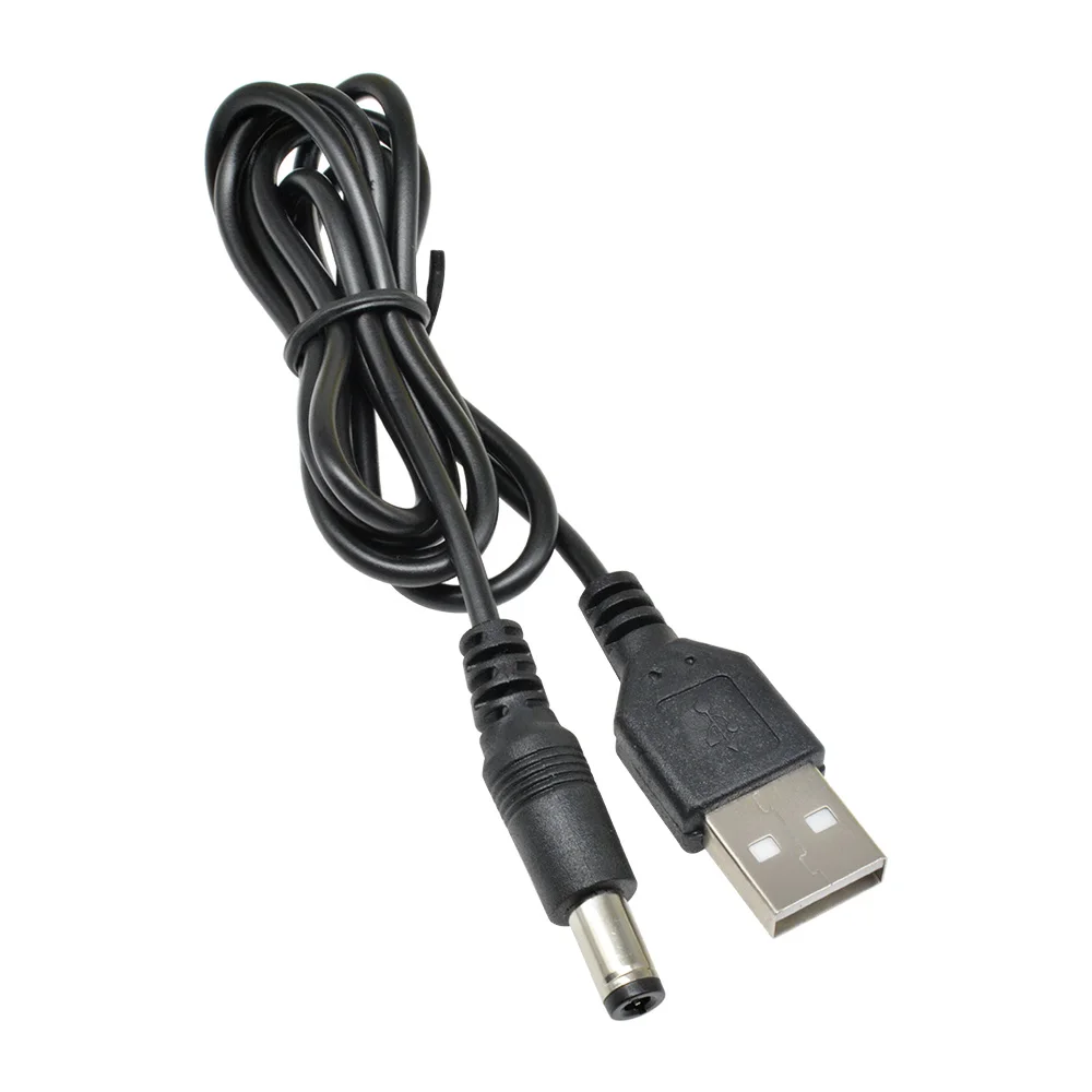 80cm USB 2.0 Male A to DC 5.5mm x 2.1mm Plug DC Power Cord Socket Cable Line 5.5mm*2.1mm