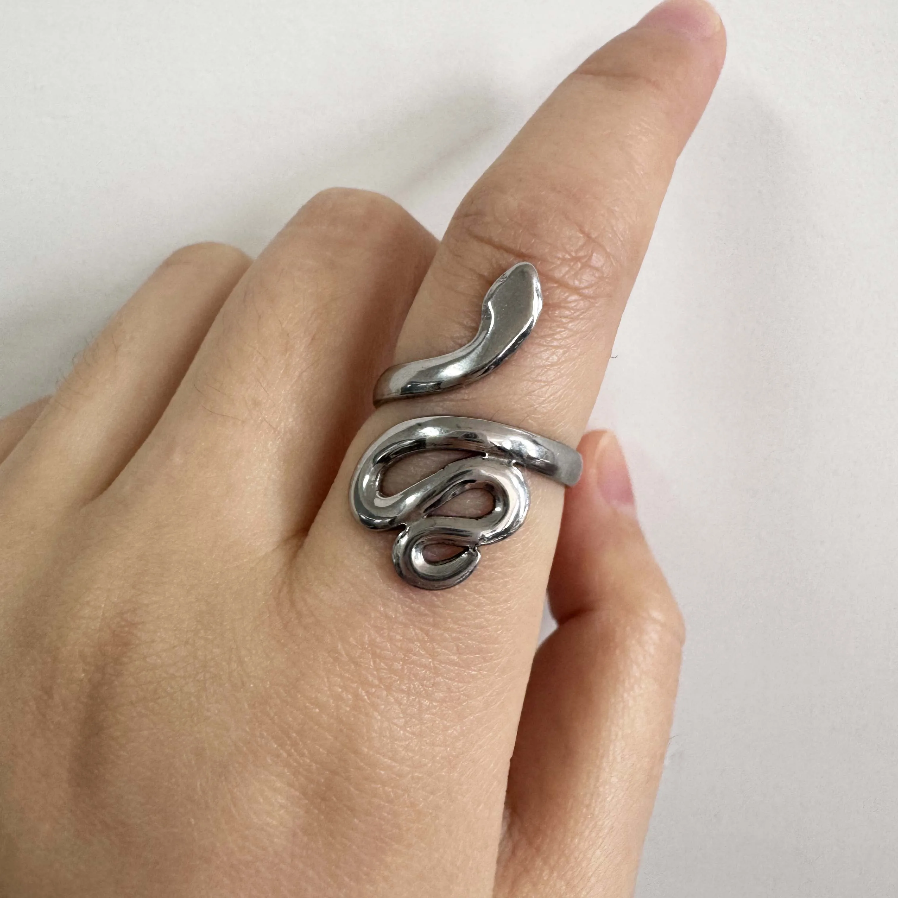 Unisex Stainless Steel Irregular Multi-Layer Ring
