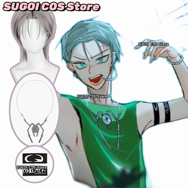 

ALIEN STAGE Round 7 Blink Gone Till Cosplay Wig With Accessory Necklace Arm Decoration Performance Parts Prop For Anime Party