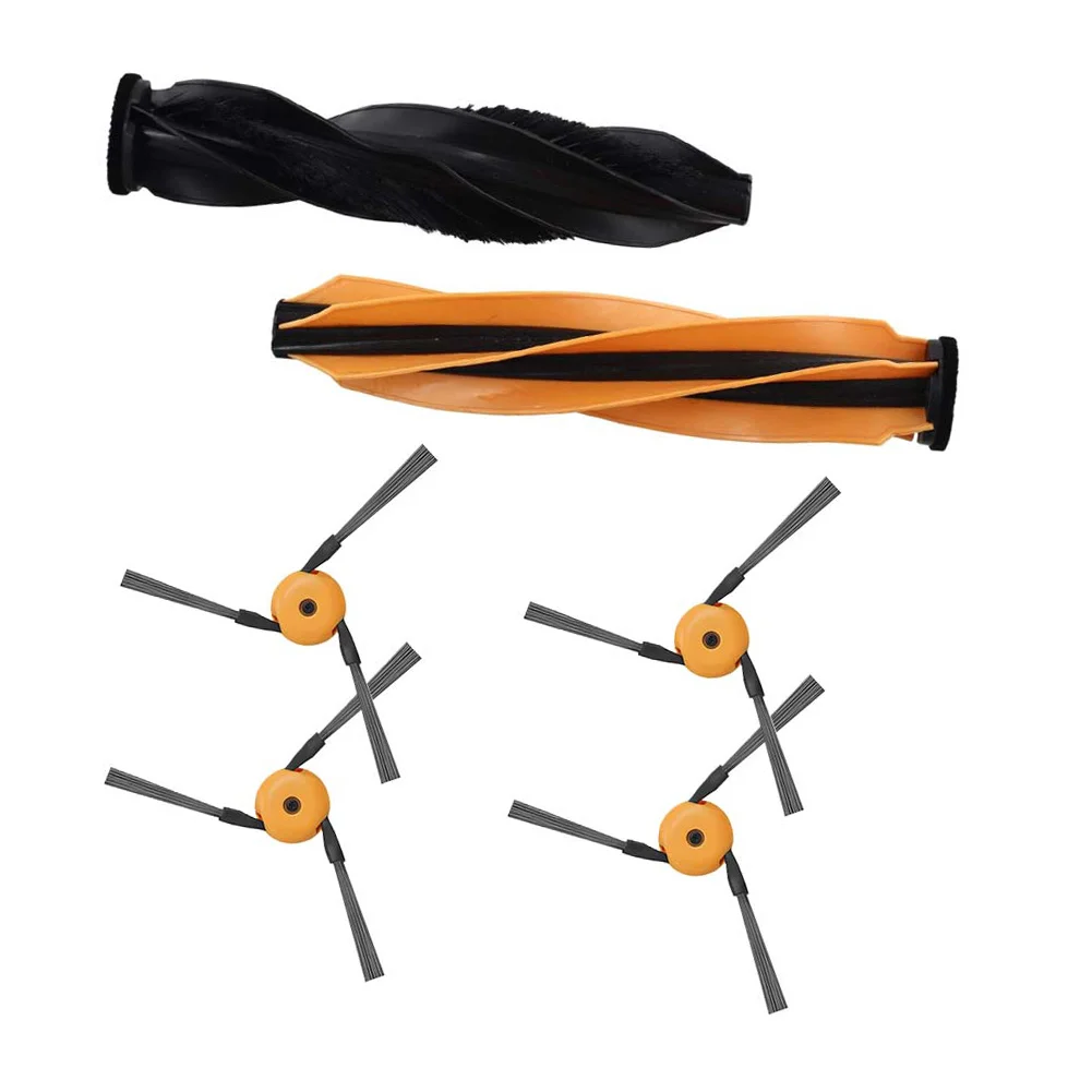 For Dreame Aqua20 for Pro for Ultra Robot Vacuum Brush Replacement Set 6 pcs Includes 2 Main Rollers 4 Side Brushes Roller