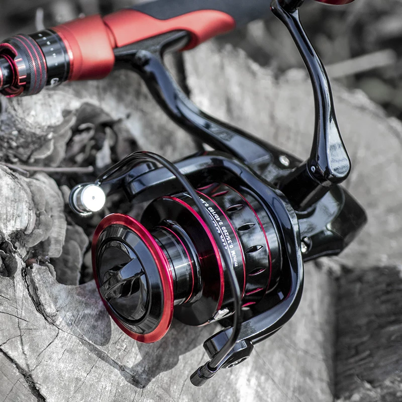 LINNHUE Fishing Reel 1000-7000 Spinning Reel Metal EVA Ball Grip Reel Fishing Metal Spool Fishing Reel