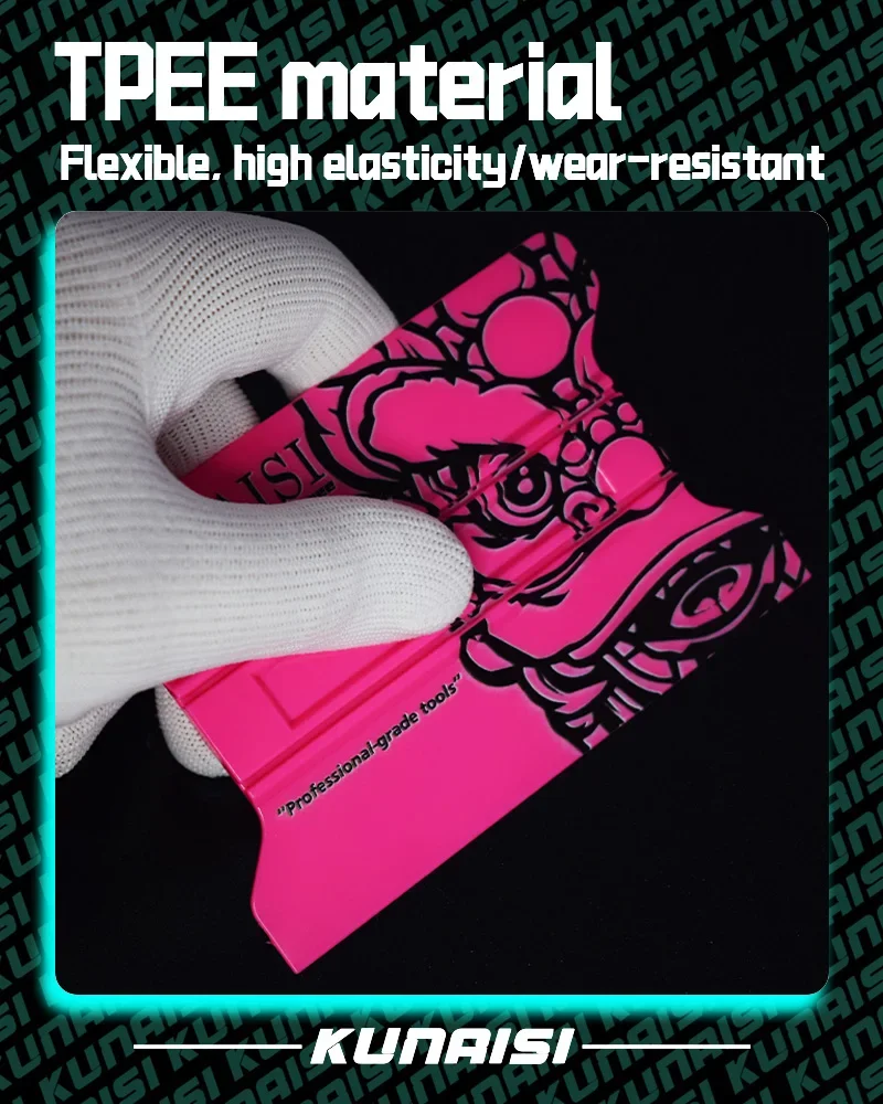 China-Chic Neues Magnetisches Saugdesign Auto-Vinylfolien-Wickelwerkzeug mit Filzkante und Rakel für Fenstertönung – Detail 4