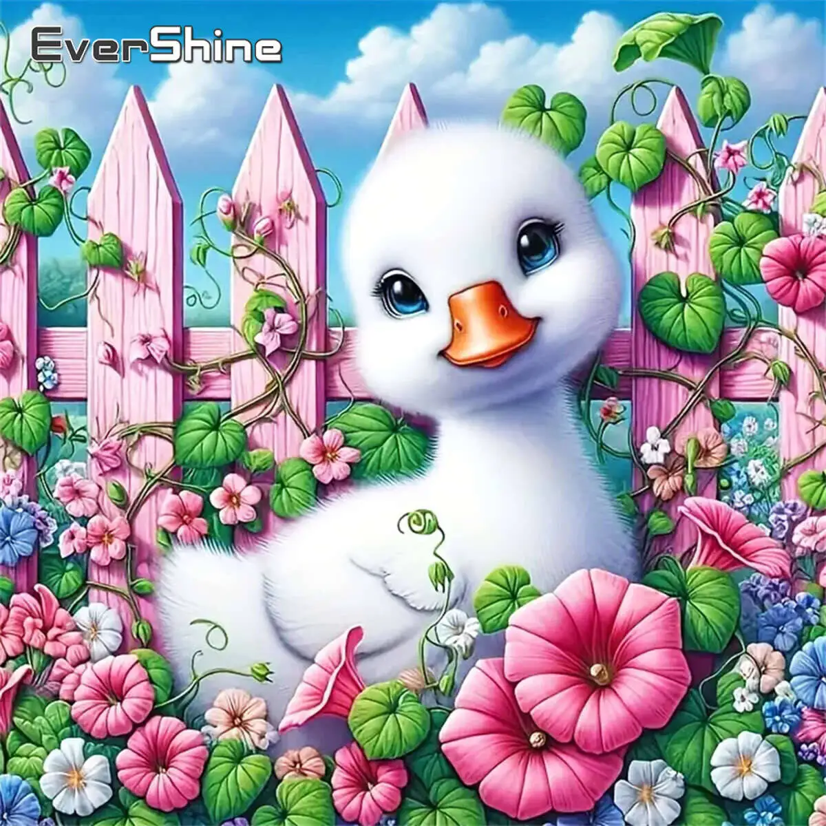 

Evershine Алмазная вышивка Утка Животное Картина Цветок DIY Алмазная мозаика Мультфильм Подходит для взрослых начинающих Настенный декор