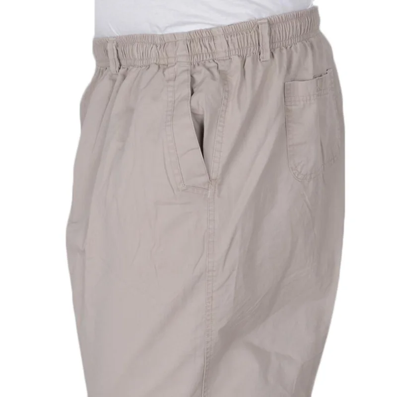 Primavera Verano hombres pantalones cargo simple algodón caqui estiramiento suelto 8XL 9XL 10XL 12XL 13XL pantalones de talla grande Pantalones rectos de gran tamaño