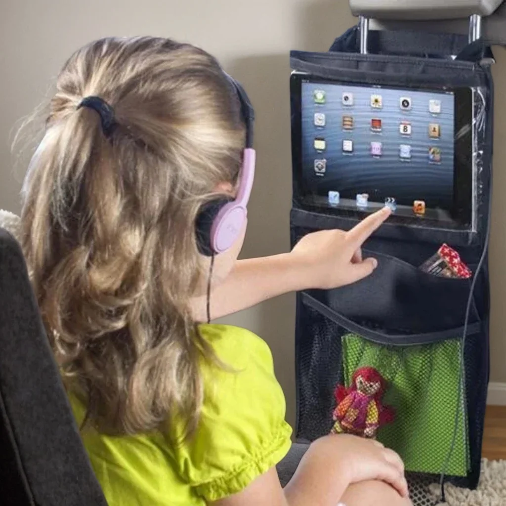 

Car Seat Organizer Holder - Viage Multi-Pocket Hanging Bag for Tablets, iPads & Strollers+