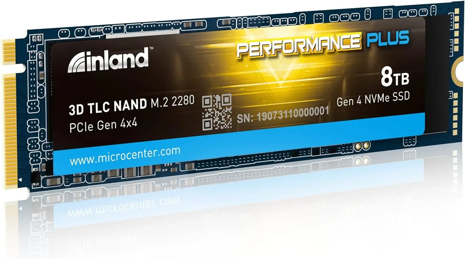 

8 ТБ Performance Plus NVMe Внутренний игровой твердотельный накопитель — Gen4 PCIe, M.2 2280, кэш DRAM