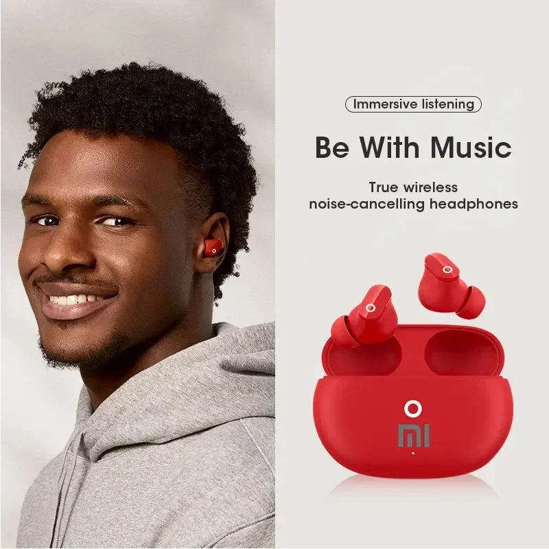 Xiaomi Bluetooth Earphone True Wireless Earbud HiFi Stereo Sound Waterproof Headset Built-in Mic Over Ear Earphone Sport Earbuds