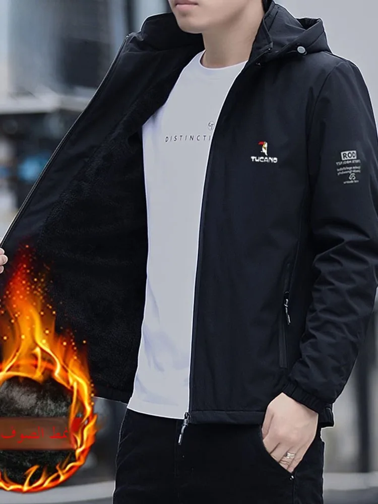 

ex Jaet с капюшоном, дышащий полиэстер, весна-осень-зима, повседневная верхняя одежда, съемная внутренняя часть, молодежная модная молния...