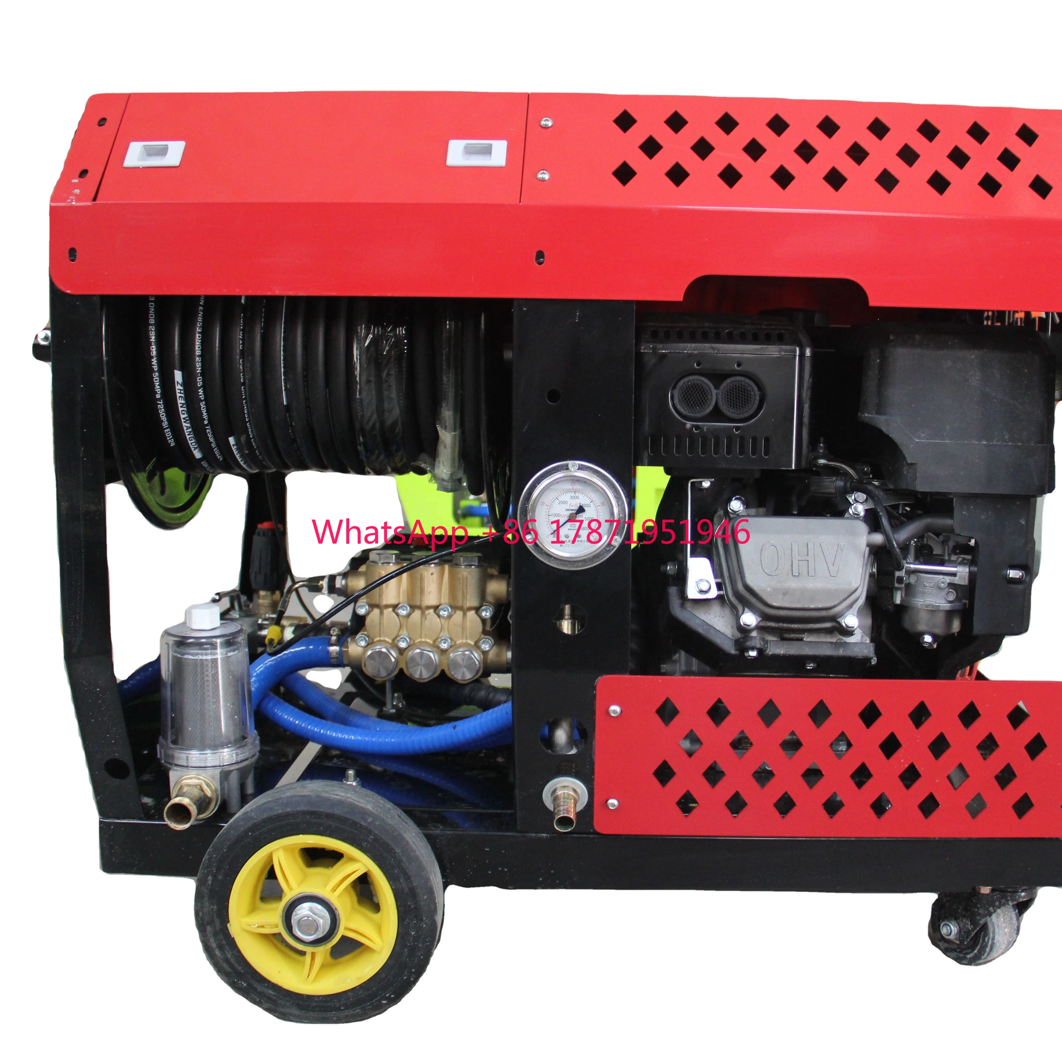 ChawTEC High Pressure Sewer Jetter Drain Cleaning Machine for Effective Clog Removal