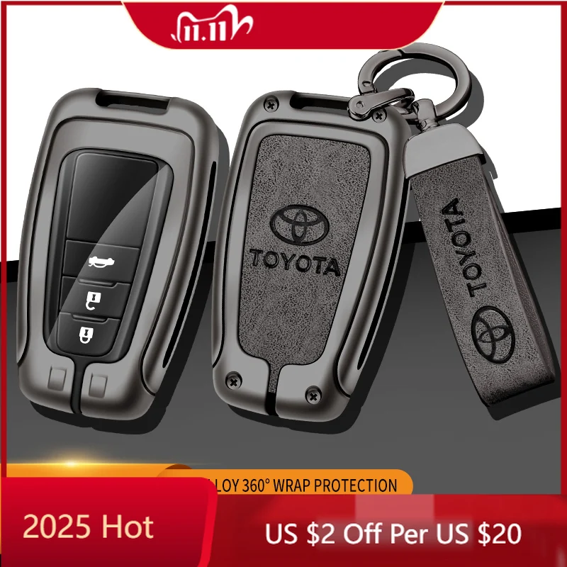

Fot Toyota 2026, новые колпаки-концентраторы, чехол для дистанционного ключа автомобиля, чехол-держатель для Toyota CHR Prado 2017 2018 Prius Camry Corolla RAV4 2017