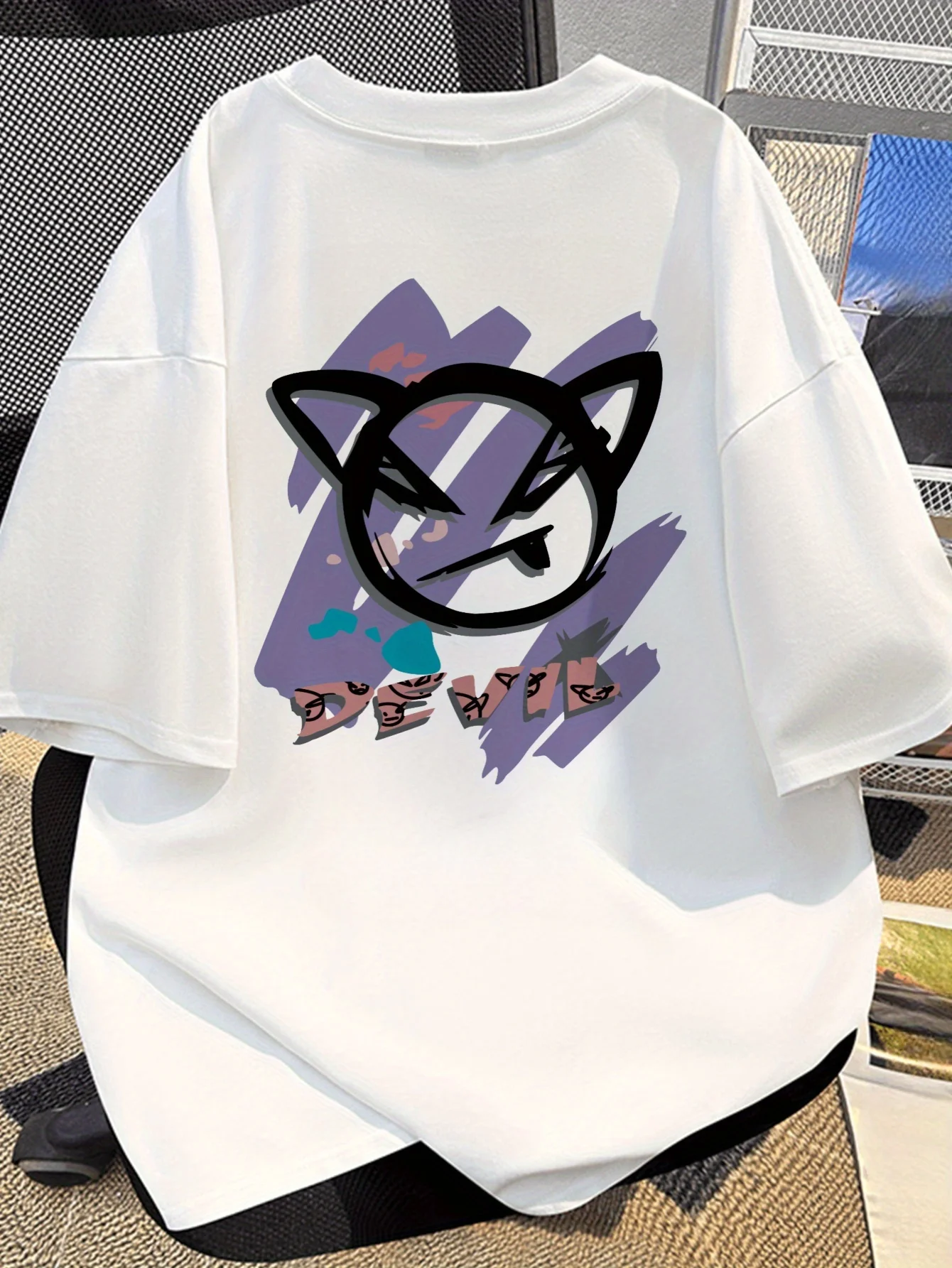 

Graffiti Graphic Printing Summer Autumn Winter Cotton Casual and Comfortable Men's and Women's T-shirts Short Sleeves Outdoor
