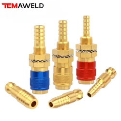 Welding Machine Quick Fitting Female Male Water Cooled Gas Adapter Connector Clamp MIG TIG Welding Torch Tools Welder wholesale