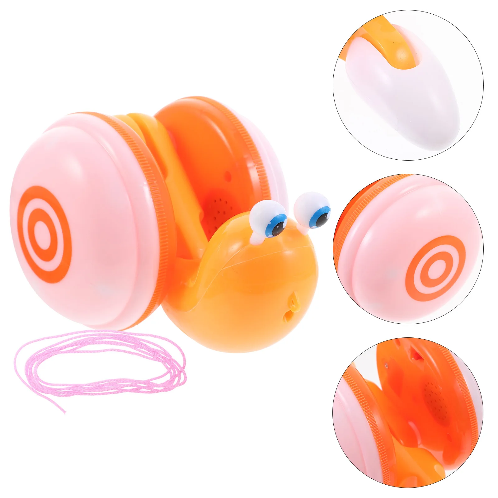 Corde de Traction d'escargot, dessin animé, marcheur pour bébé, apprentissage précoce, déxtérité, Coordination œil-main, jouet de traction d'escargot