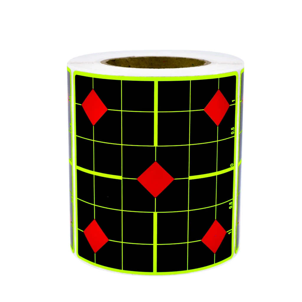 200Pcs 3Inch Square Red Diamond-Shaped Aiming Targets for Splash Shooting, Target Training Supplies Stickers, Shooting Target La image 5