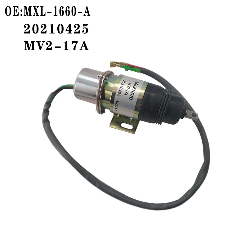 

Suitable for Ishikawa Island excavator solenoid valve (12V) MXL-1660-A excavator stop solenoid valve MV2-17A MXL-1660-A 20210425