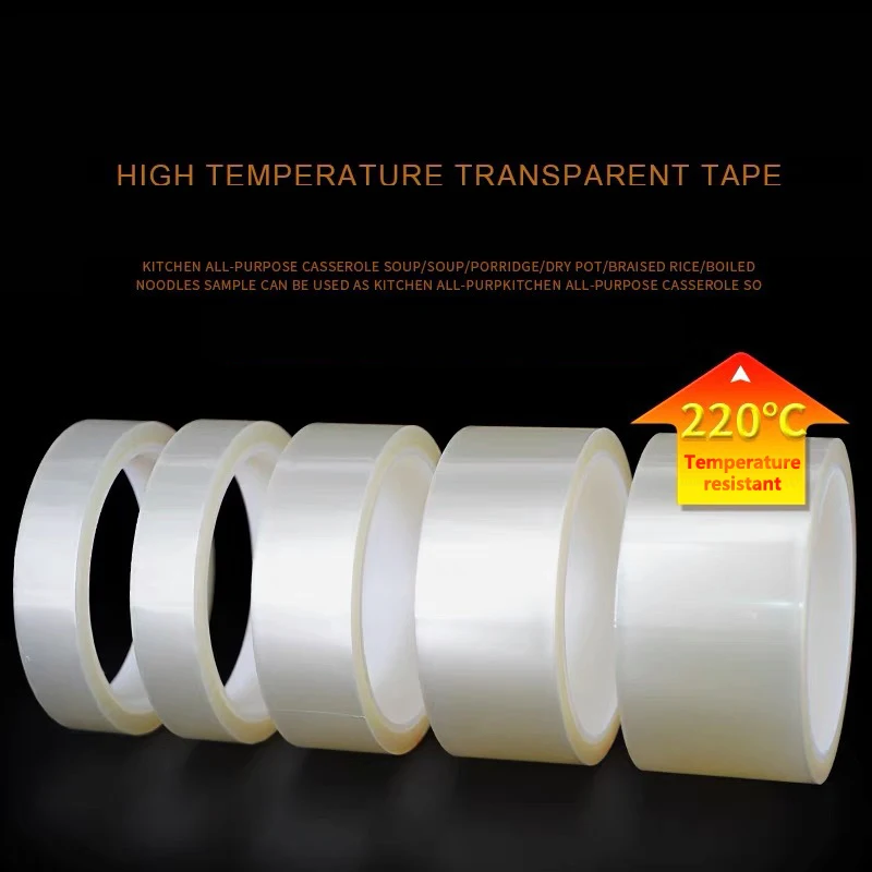 1Pc Clear Heat Tape For Heat Press Heat Transfer Tape Sublimation Heat Resistant Tape For Electronics Printing DIY Crafts