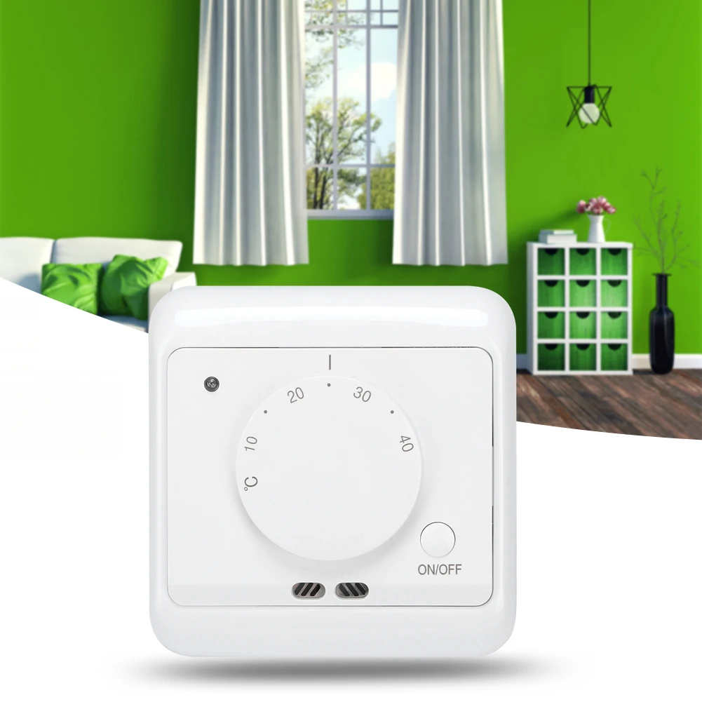多機能電気暖房サーモスタット,温度コントローラー,5〜40 ℃ で制御,230v,16a,家庭用