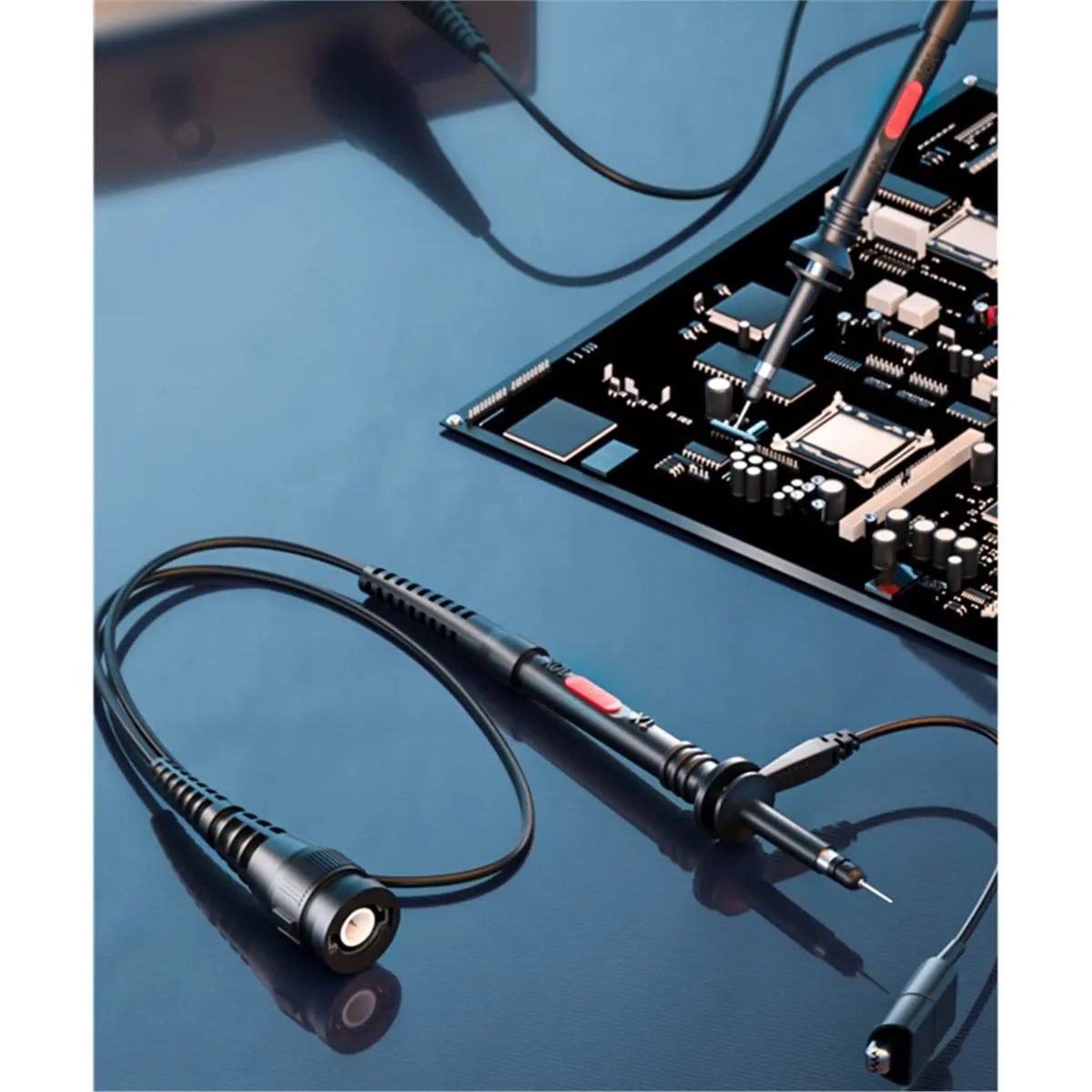 2026 New P7300 300MHz Oscilloscope Probe BNC Protective Cap Safety BNC Plug Scope Probe X1/X10 DC-300MHz