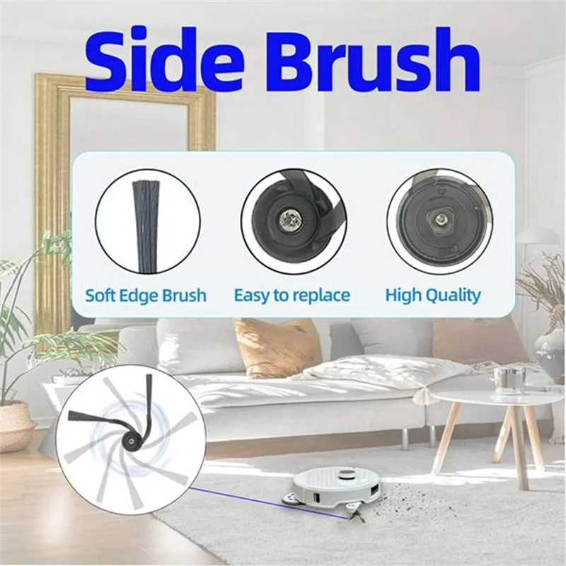 

X11A 20 шт. Forroborock Qrevo Curv/P20 Pro аксессуары для подметальных машин основная боковая щетка фильтр тряпка мешок для пыли очиститель Замена деталей