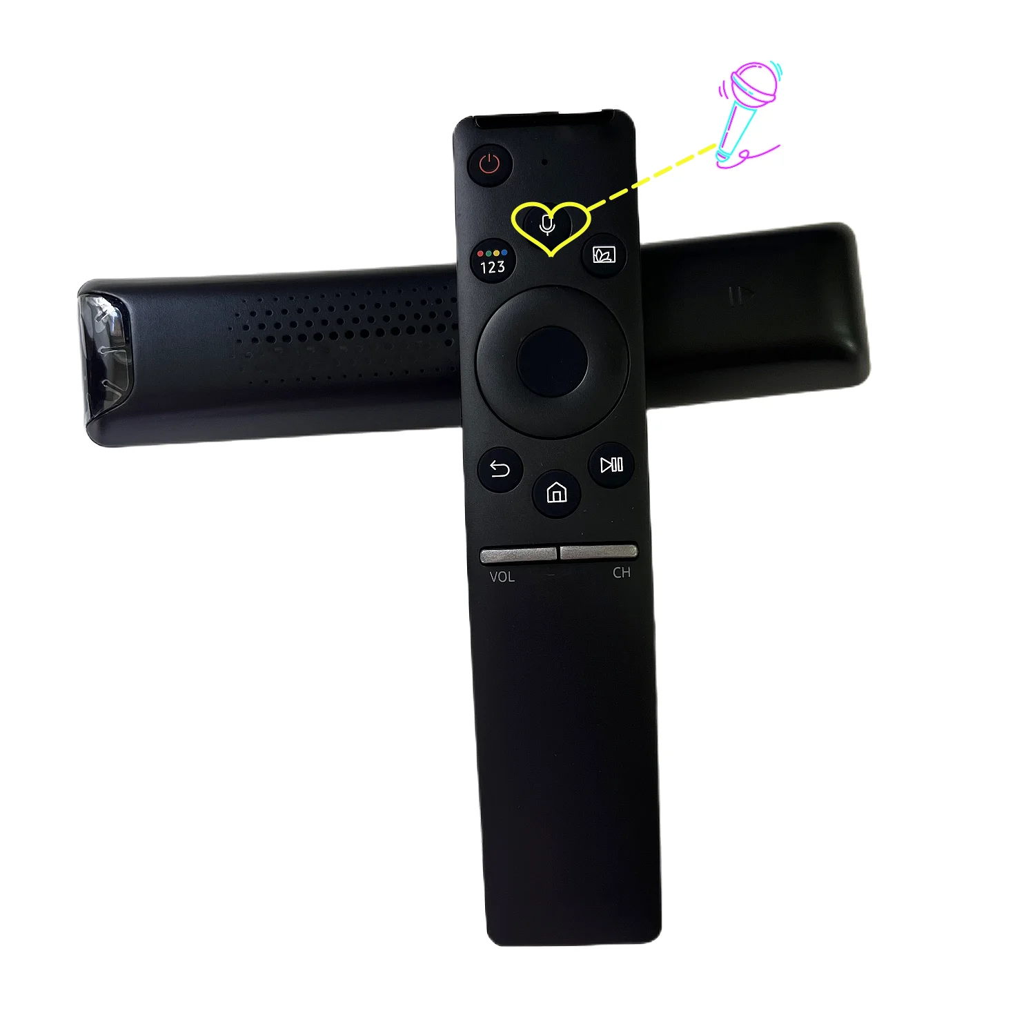 Controle remoto de voz para Samsung Smart QLED TV, QN49Q6, QN75Q7FN, QN49Q6FN, QN55Q6, QN55Q7, QN65Q6, Novo