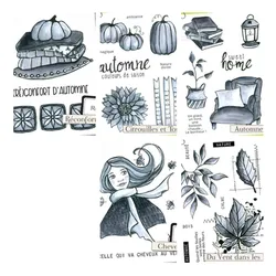 NOWY francuski przezroczysty stempel/pieczęć do DIY Scrapbooking/album fotograficzny dekoracyjny przezroczysty arkusz pieczątek A6537