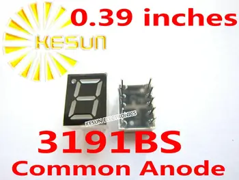 10 Stück x 0,39 Zoll rot 3191BS 3191AS gemeinsame Anode/Kathode einzelnes digitales Röhren-LED-Anzeigemodul