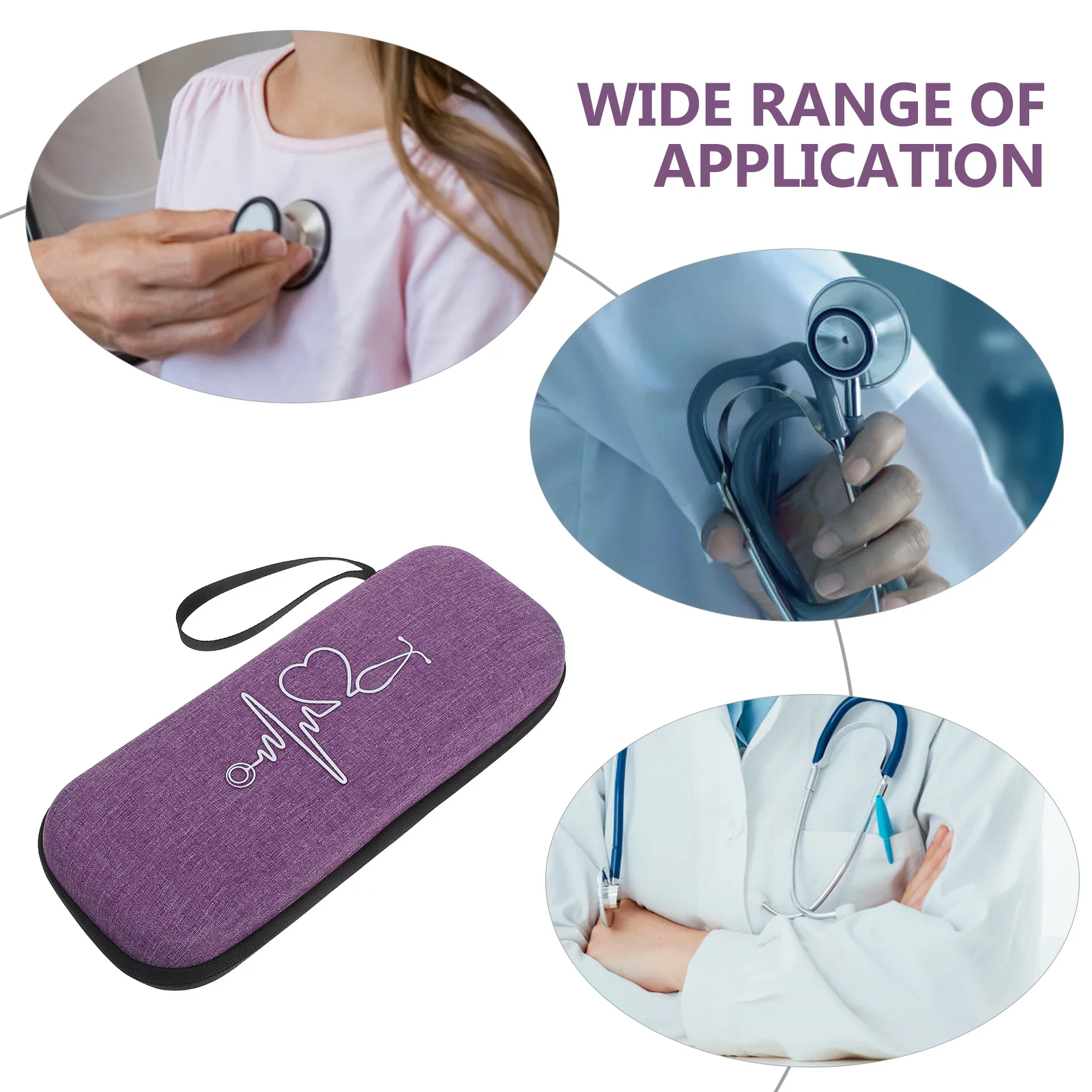 1Pcs Stethoscope Storage Pouch Portable Compact Hard Shell Shockproof Case with Compatible for 3M Models