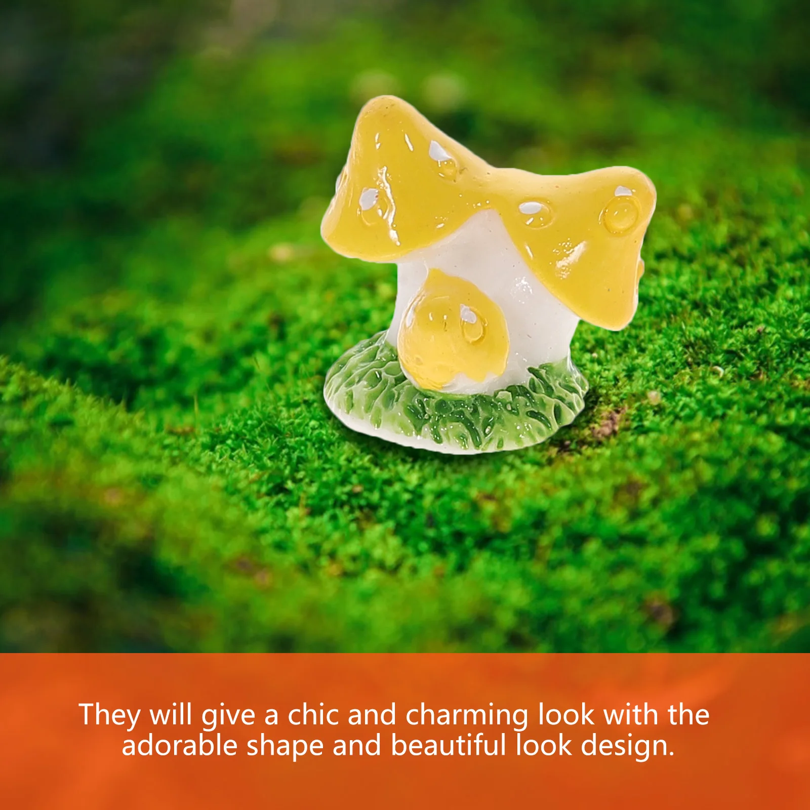 

100 Pcs Decor Miniature L Accessories Eco Friendly Resin Cartoon nament Stylish Exquisite Decorative Brighten