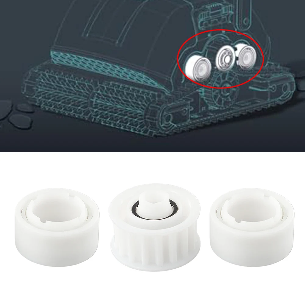 Replacement Guide Wheels & Pulley Gear Set 3884997-R3 Compatible For Dolphin DX3S, For Endeavor, For Primal Cleaners