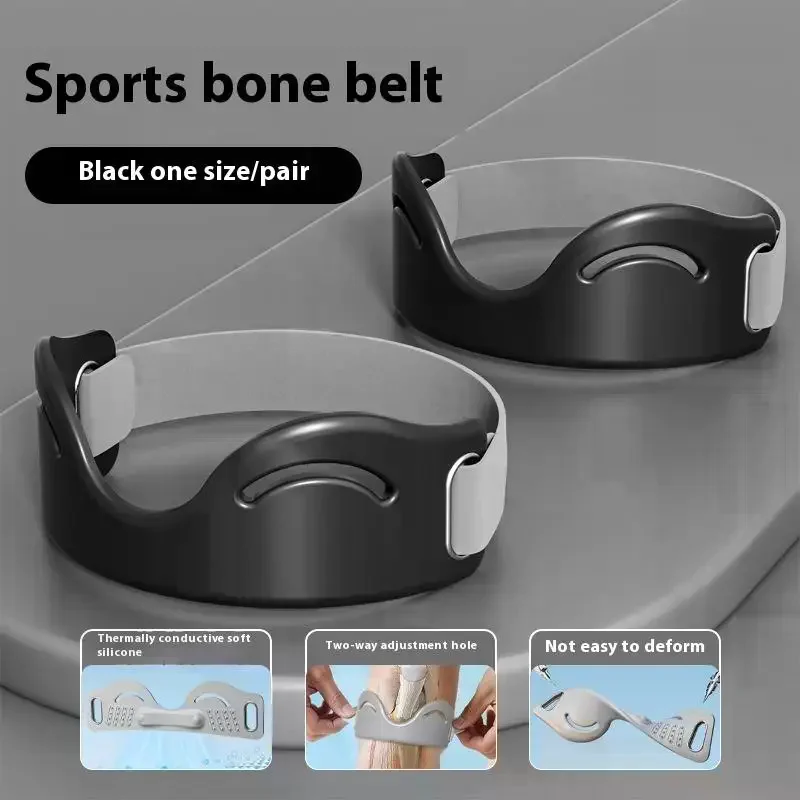 1/2 قطعة سيليكون الرضفة وتر الركبة الأشرطة مرنة خفيفة الوزن دعم الركبة حامي تنفس مرنة