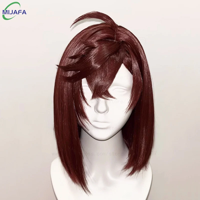 

High Quality Momo Ayase Cosplay Wig Dandadan Cosplay Brown Short Heat-resistant Synthetic Hair Anime Wigs + Wig Cap
