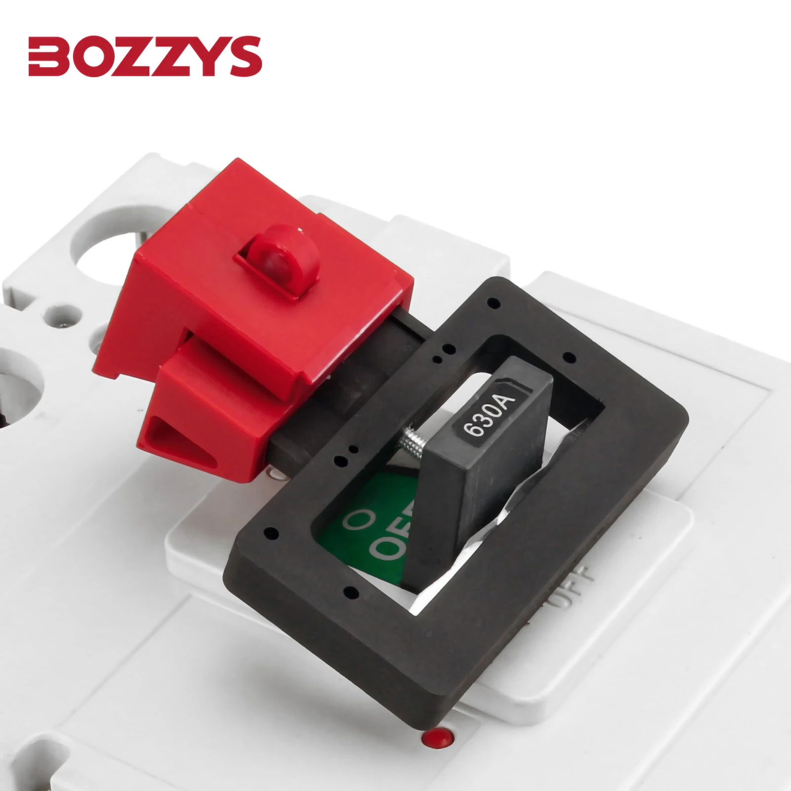 BOZZYS 68mm Handle Circuit Breaker Lockout Device 480V/600V for 22mm Thickness Clamp-On Nylon Tool