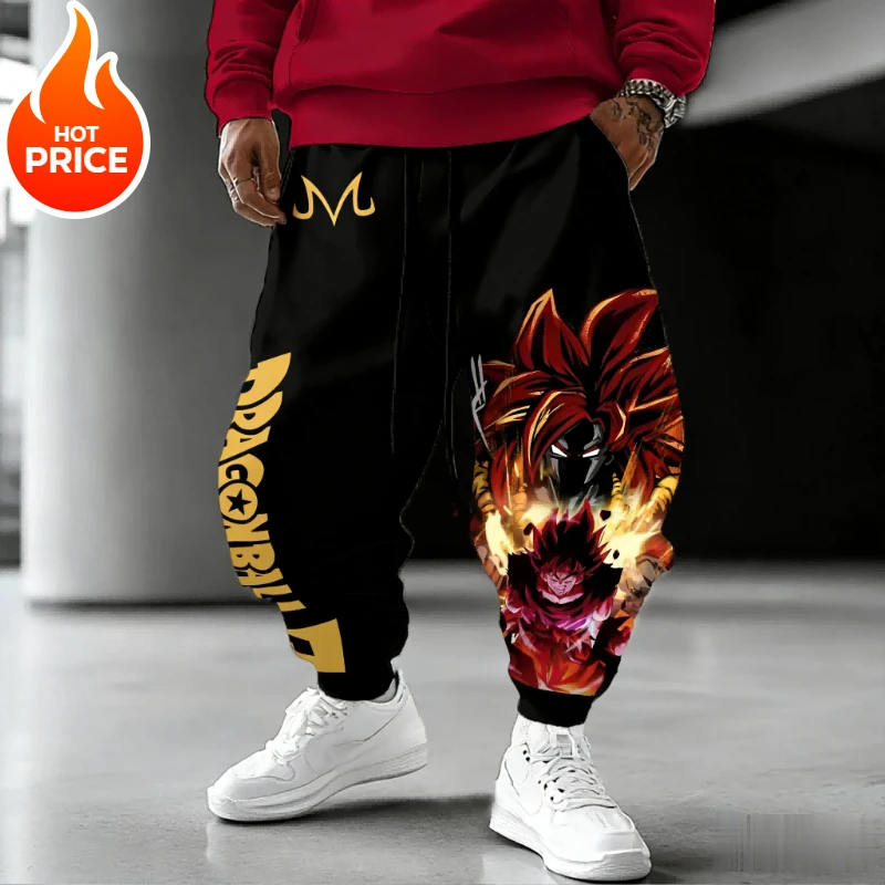 سوبر سايان سون جوكو أنيمي لعبة دراغون بول Harajuku الرجال السراويل الرياضية الشتوية الشارع الشهير النساء طماق غير رسمية Sweatpants للجنسين بوت #6