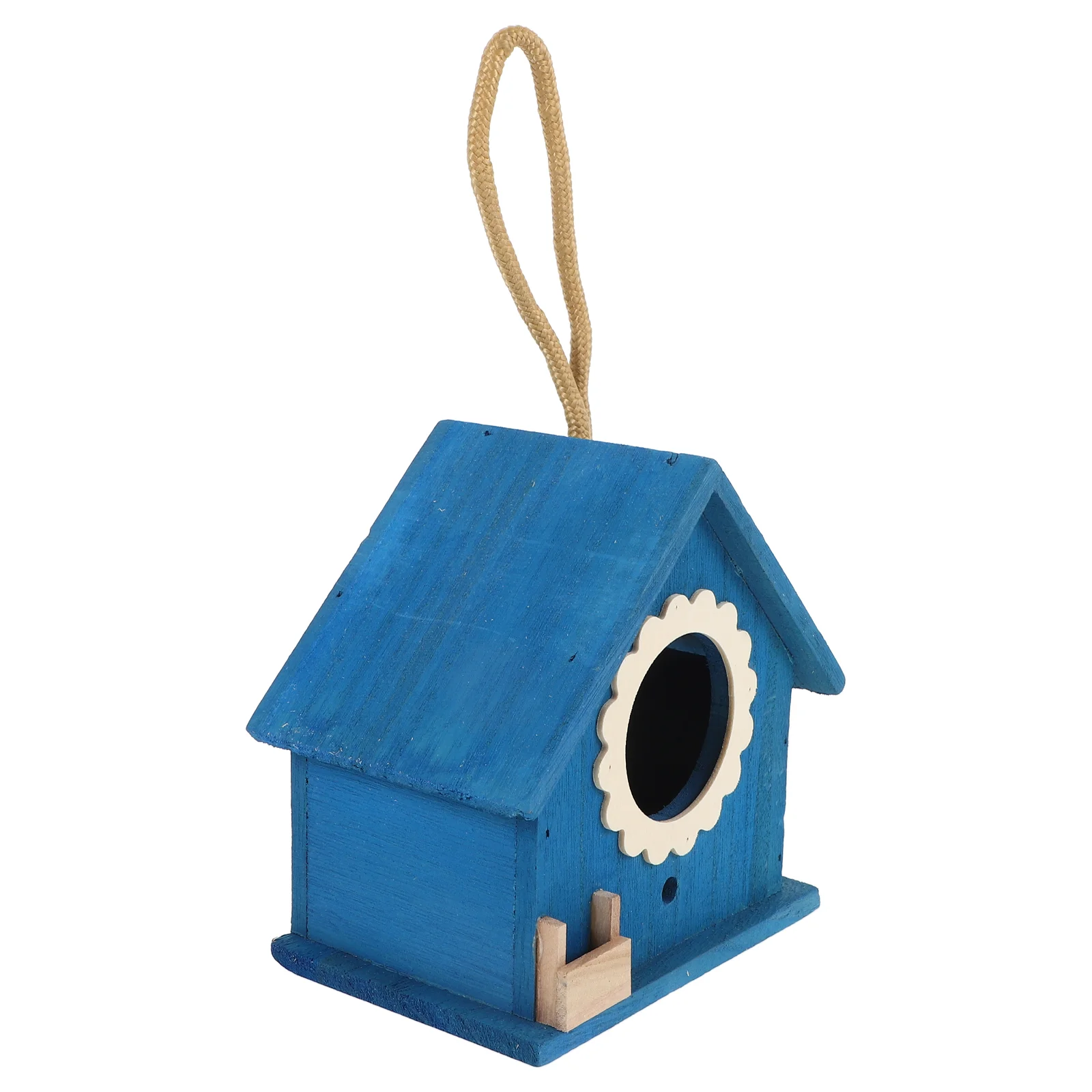 

Bird Hideaway Hut Wooden House Nest The Cage Decorative Hanging Feeders for Outdoors