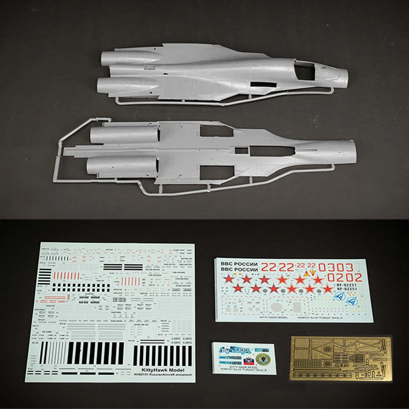 Kitty Hawk montiert Flugzeug Modell Kit kh80141 russische Sukhoi Su-34 Fullback Jagdbomber 1/48