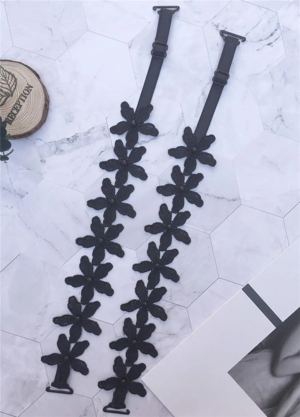 Moly Story Flower Bra Straps Replacement Women Decorative Shoulder Strap Intimate Accessories Underwear Belt