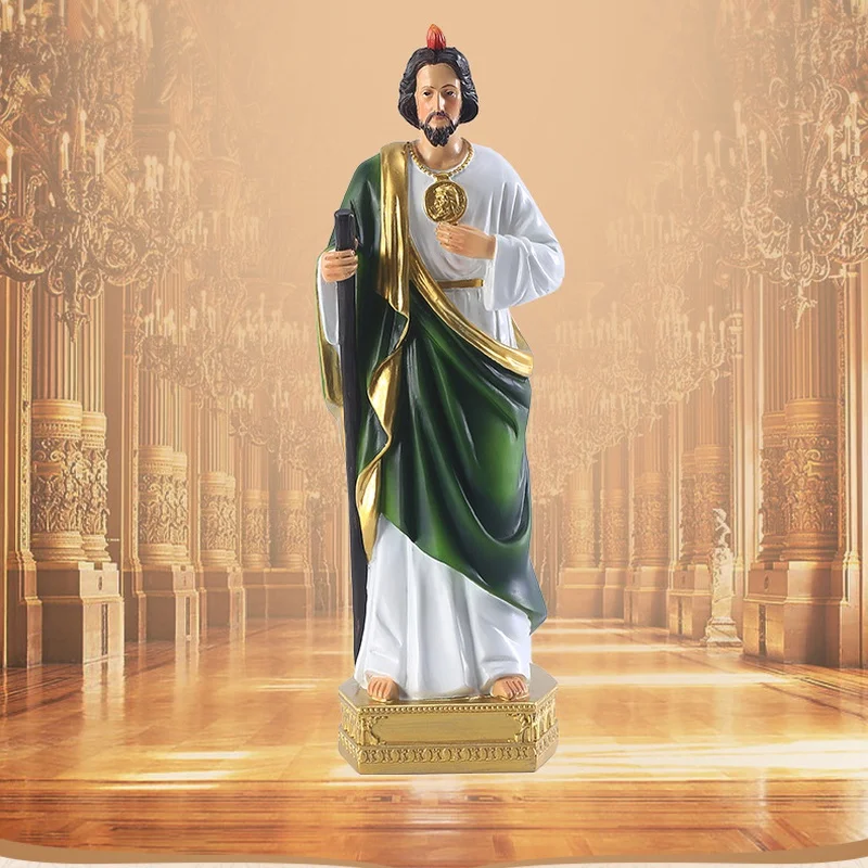 

1Pc 8" St. Judas Statue Figurine Crutches Room Decorations Religious Gifts Collection Home Decor