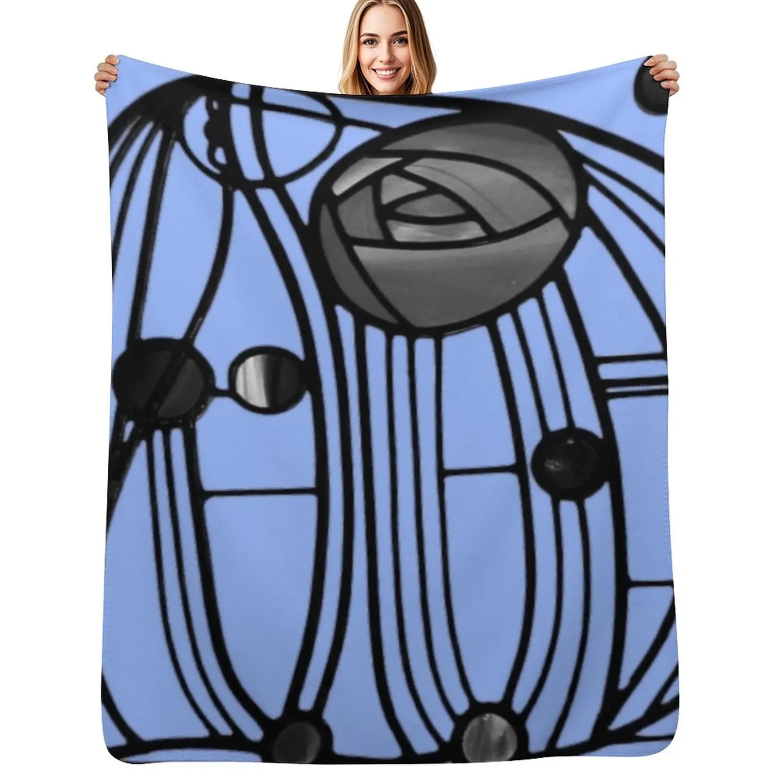 charles Rennie Mackintosh - window,No,06. Throw Blanket Plush Fuzzy Cozy Blanket for Couch Sofa