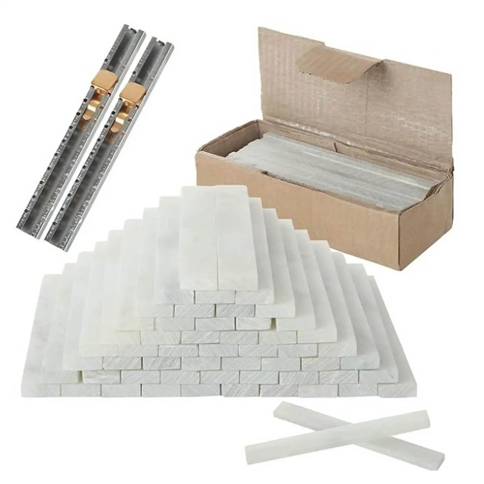 56x Flat Soapstone Holders Soapstone Pencil Refills Mechanical Replacement Professional Welding Equipment for Steel Mark Tile