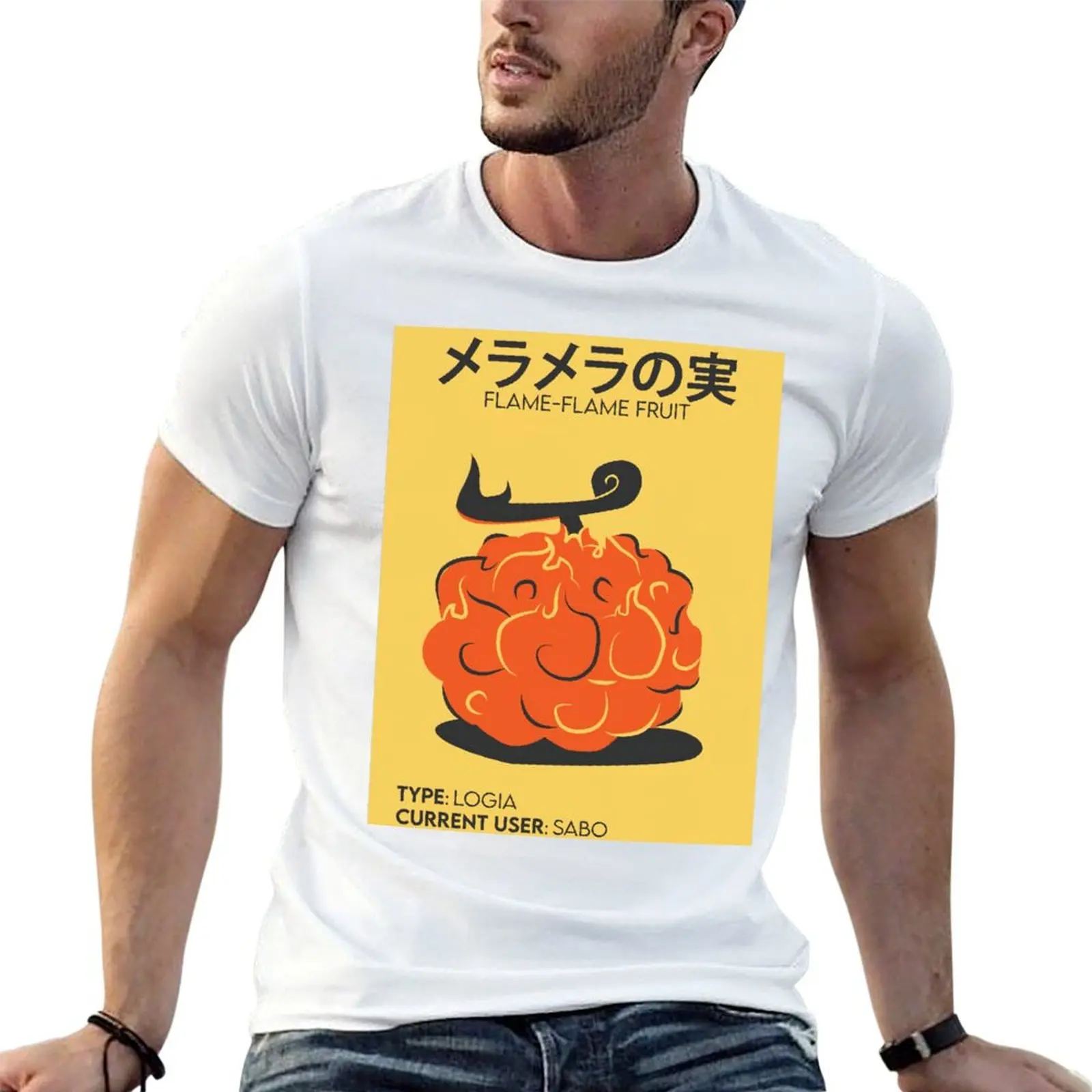 Flame Flame Fruit T-Shirt Casual Light Summer Short Sleeve Top