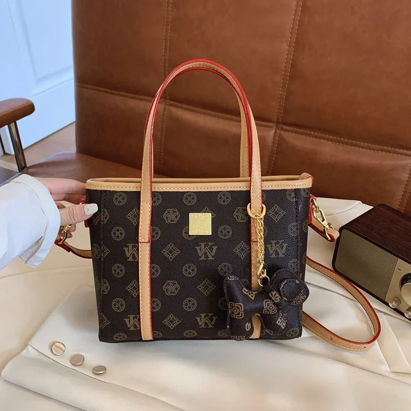 

Premium Ladies Tote Bag Designer Leather Crossbody Shoulder Handbag Women's Elegant Purse Luxury Classic Messenger Bag