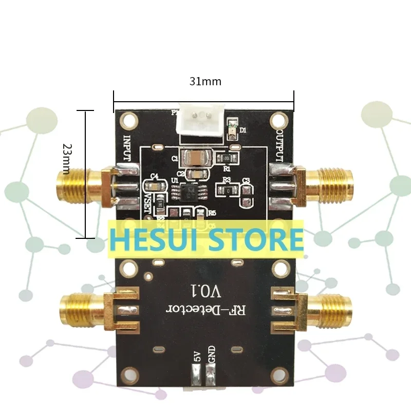 وحدة AD8314 45dB كاشف لوغاريتمي RF/وحدة تحكم 100 ميجا هرتز-2.7 جيجا هرتز إشارة تردد الراديو