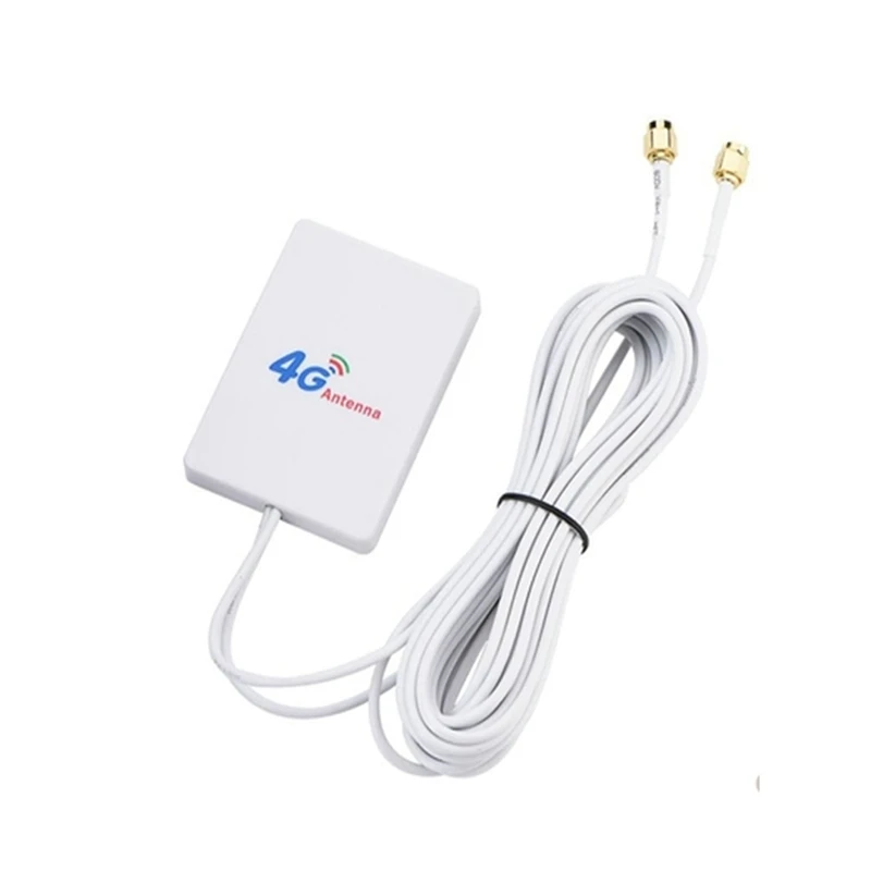 4G LTE Antenna 3G 4G Panel Antenna With SMA TS9 CRC9 Connector 2M Cable For E8372 E3372 B315 Router USB Modem