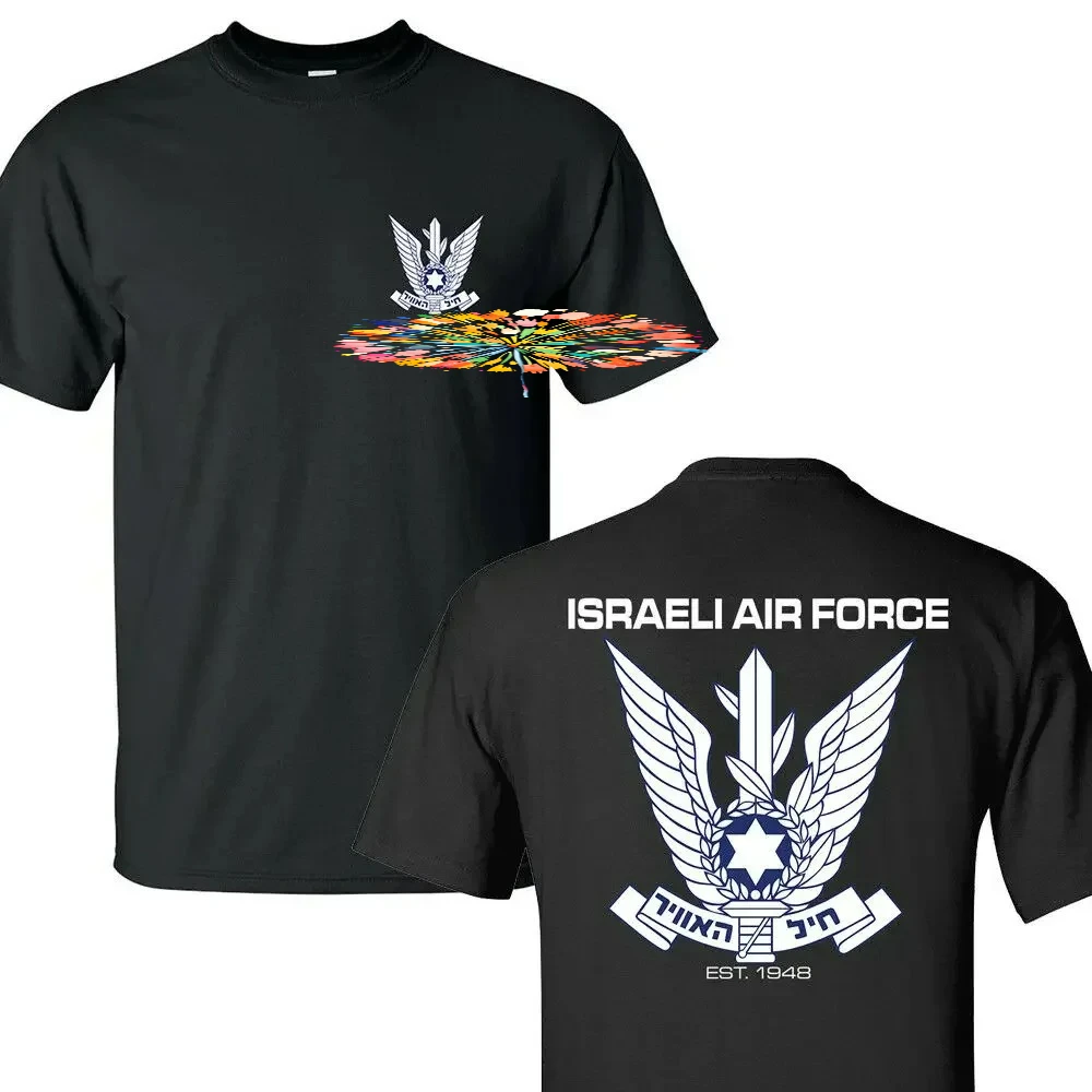 Israel Defense Forces Israeli Air Force Badge T-Shirt 100% Cotton O-Neck Summer Short Sleeve Casual Mens T-shirt Size S-3XL