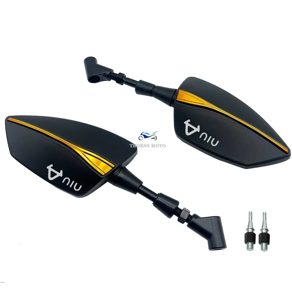 For Niu N1s M1 U1 M+ U+ M1 N-gt U M U Motorcycle Adjustabale Side Rearview Mirrors Universal Rearview