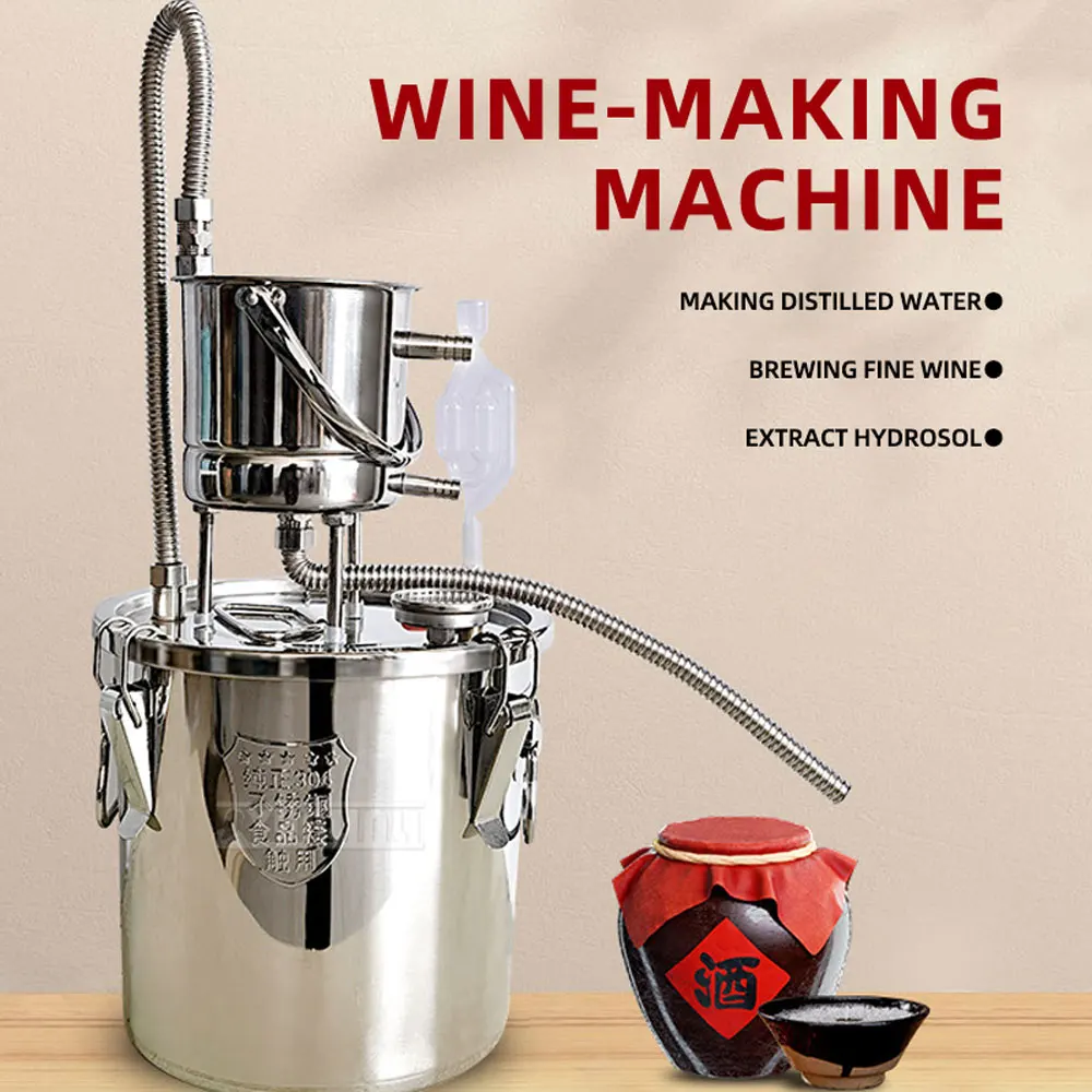 Mini Home Grape Brandy Distiller Economical Brewing Still for Small Batch Wine Making